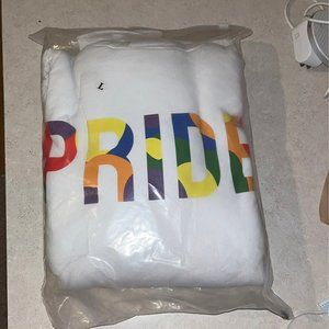 LGBTQ+ Pride Hoodie (White, Unisex)